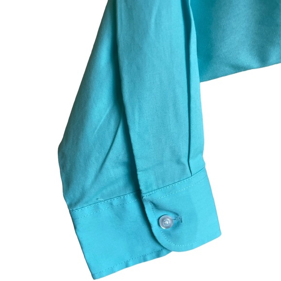 ** 2 for $20**Teen 14 regular Cotten Blend turquoise Dress
Shirt and Tie Set - Picture 5 of 9